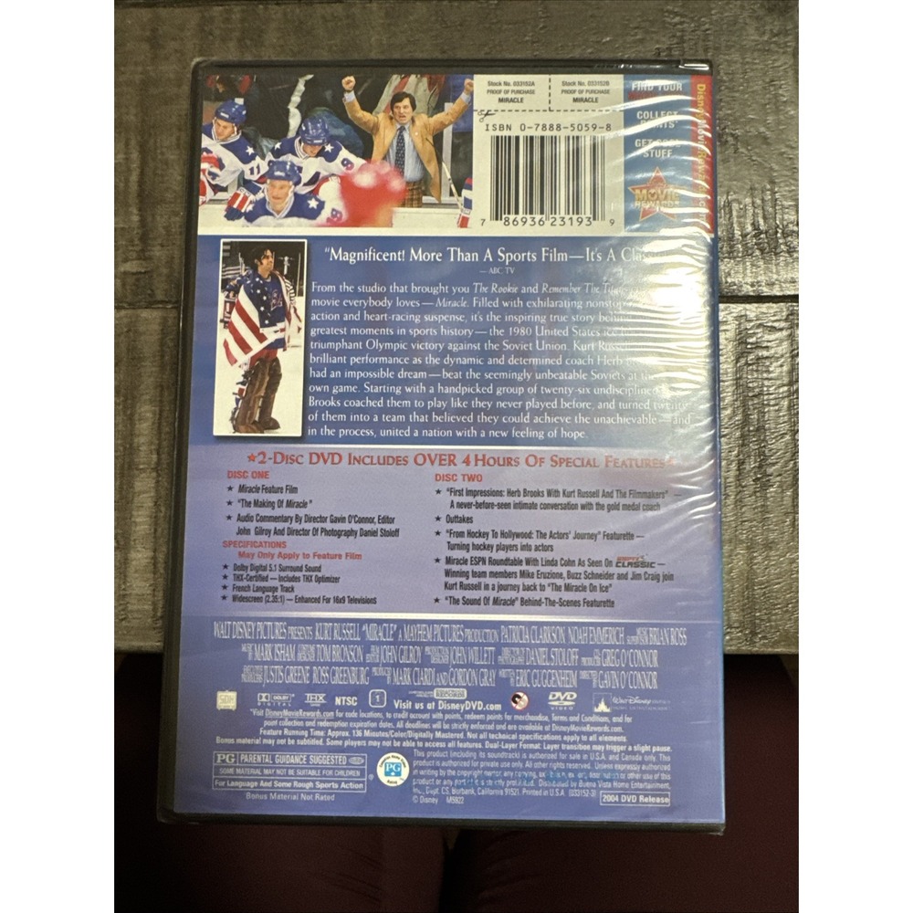 Miracle (DVD, 2004) - Picture 2 of 2